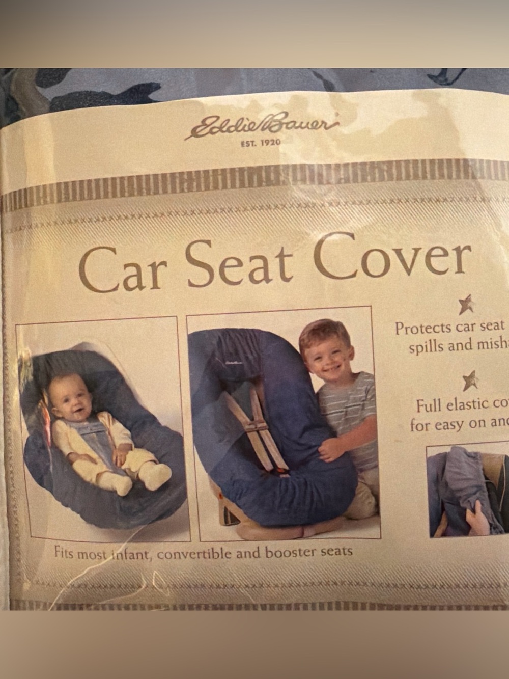 Eddie Bauer Denim Blue Car Seat Cover